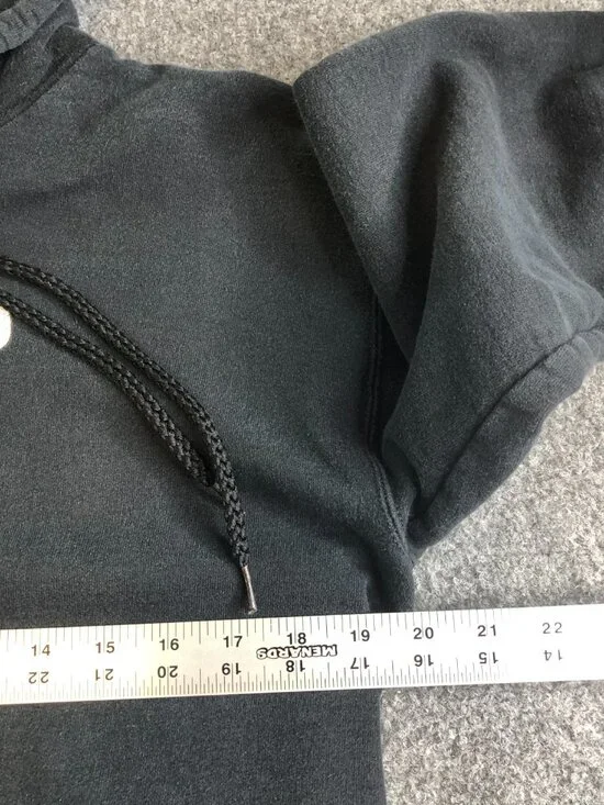 Donnie Darko Hoodie Men Small Black Bunny Hanes Ultimate Cotton Vintage Too Loud - Picture 8 of 11